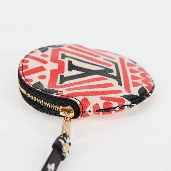 LOUIS VUITTON Monogram Crafty Round Coin Purse Red - Picture 3 of 15